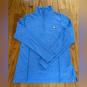 Peter Millar Masters light blue half zip pullover- XS